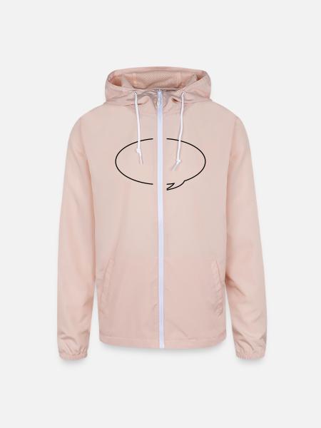 Speech bubble - Unisex Lightweight Windbreaker Jacket - blush pink