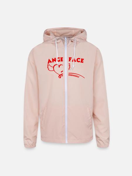 ANGEL FACE - Unisex Lightweight Windbreaker Jacket - blush pink  - Front