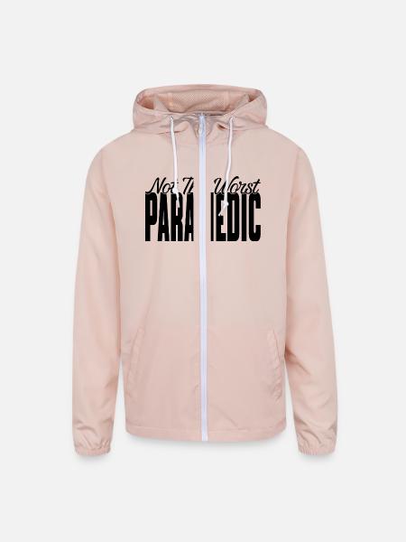 Not The Worst Paramedic - Unisex Lightweight Windbreaker Jacket - blush pink 