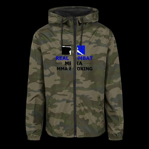 RCM MMA & BOXING Blue Logo - Unisex Lightweight Windbreaker Jacket
