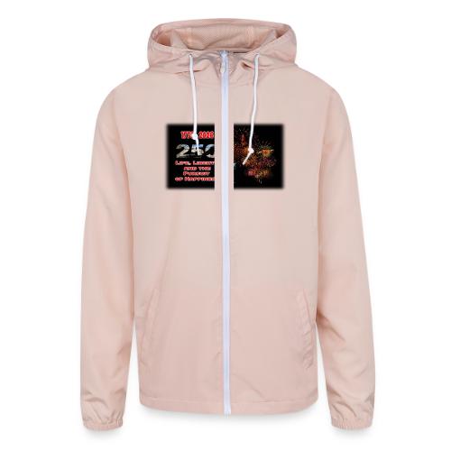 1776 - 2026 - 250 Years USA | Fireworks - Unisex Lightweight Windbreaker Jacket