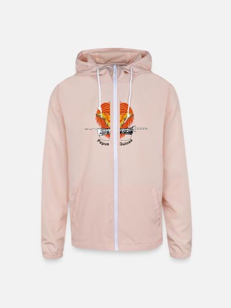 Papua New Guinea - Unisex Lightweight Windbreaker Jacket - blush pink