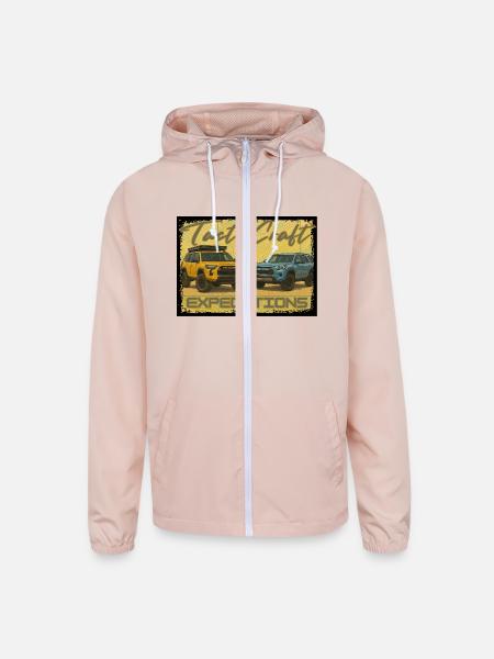 TactiCraft face to face - Unisex Lightweight Windbreaker Jacket - blush pink  - Front