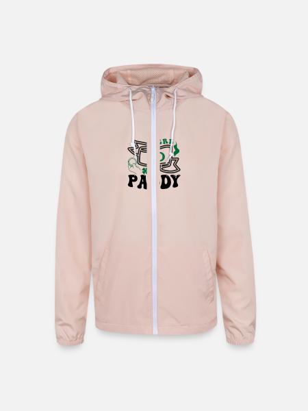 here to paddy - Unisex Lightweight Windbreaker Jacket - blush pink 