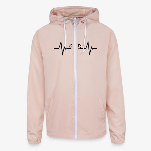 Bicycle Hearbeat - Unisex Lightweight Windbreaker Jacket