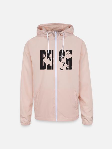 Bench Press - Unisex Lightweight Windbreaker Jacket - blush pink  - Front