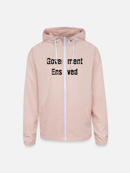 Government Enslaved - Unisex Lightweight Windbreaker Jacket - blush pink