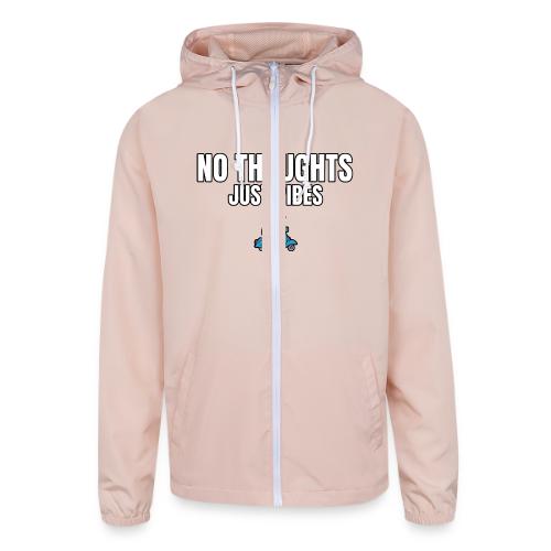 No Thoughts Just Vibes Funny Frog Shirt - Unisex Lightweight Windbreaker Jacket