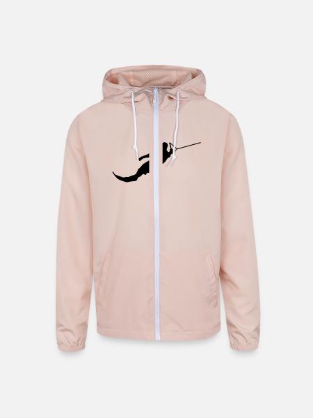 Waterski - Unisex Lightweight Windbreaker Jacket - blush pink