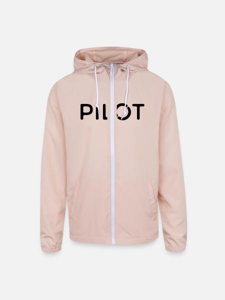 Drone Pilot - Unisex Lightweight Windbreaker Jacket - blush pink  - Front