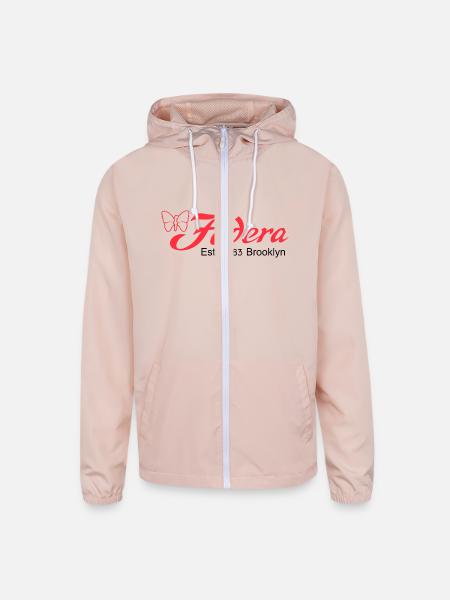 fodera_bass_guitar_logo_black - Unisex Lightweight Windbreaker Jacket - blush pink 