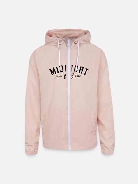 midnight oil - Unisex Lightweight Windbreaker Jacket - blush pink