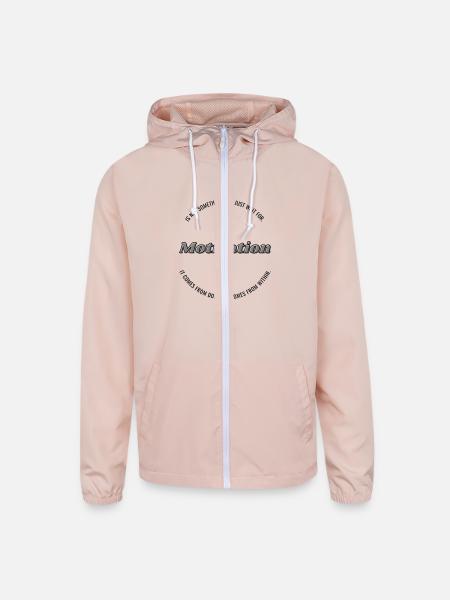 Motivation - Unisex Lightweight Windbreaker Jacket - blush pink