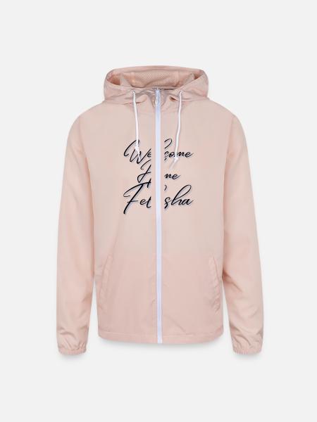 WelcomeHomeFelishaBlue - Unisex Lightweight Windbreaker Jacket - blush pink
