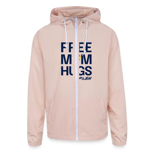 Free Mom Hugs 🏳️‍🌈🏳️‍⚧️ - Unisex Lightweight Windbreaker Jacket