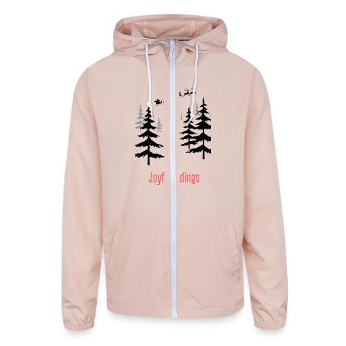Joyful Tidings Christmas T-Shirt - Unisex Lightweight Windbreaker Jacket