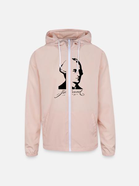 John Hancock - Unisex Lightweight Windbreaker Jacket - blush pink