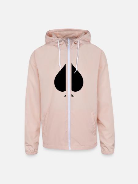 Spade - Unisex Lightweight Windbreaker Jacket - blush pink
