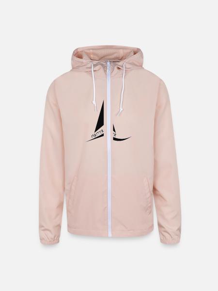 POWER / power master / master power / good design - Unisex Lightweight Windbreaker Jacket - blush pink  - Front