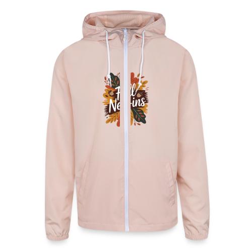 Fall New-Ins Autumn Leaves Acorn Seasonal Outfit - Unisex Lightweight Windbreaker Jacket