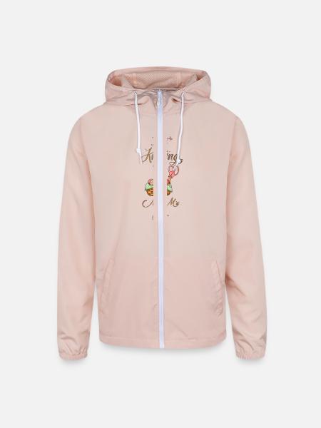 best knitting mom ever - Unisex Lightweight Windbreaker Jacket - blush pink  - Front