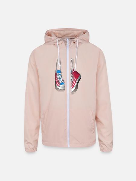 Hanging sneakers - Unisex Lightweight Windbreaker Jacket - blush pink