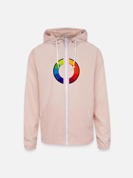 Artist - Unisex Lightweight Windbreaker Jacket - blush pink