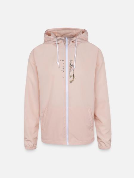 Funny Opossum, Awesome Possum - Unisex Lightweight Windbreaker Jacket - blush pink
