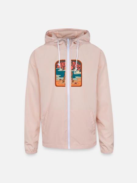 Take Me Away - Unisex Lightweight Windbreaker Jacket - blush pink
