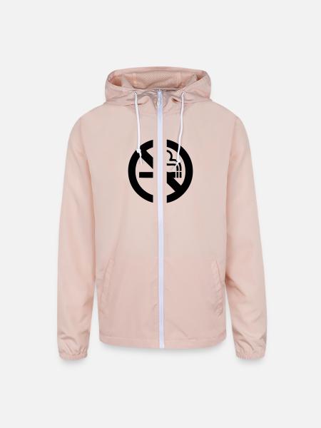 SMOKING - Unisex Lightweight Windbreaker Jacket - blush pink  - Front