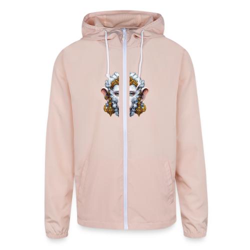 Thai Hanuman Monkey Deity Mask - Unisex Lightweight Windbreaker Jacket