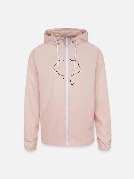 Thought bubble - Unisex Lightweight Windbreaker Jacket - blush pink