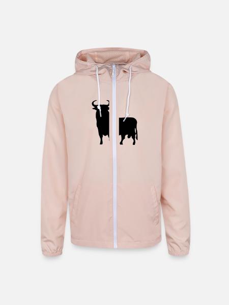 Spanish Bull - Unisex Lightweight Windbreaker Jacket - blush pink 