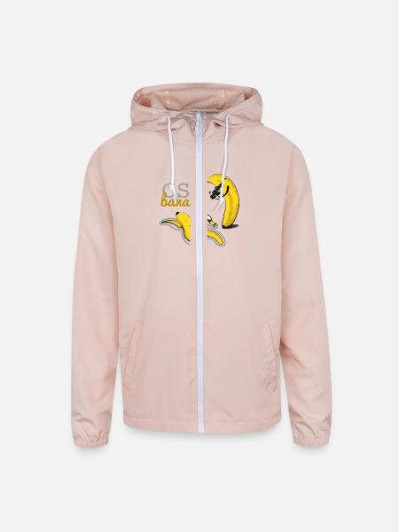CSI BANANA - banana kill - Unisex Lightweight Windbreaker Jacket - blush pink
