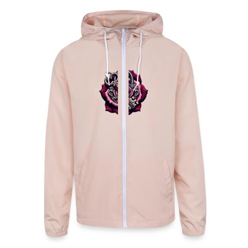 You Hold the Key to My Heart Rose Lock T-Shirt - Unisex Lightweight Windbreaker Jacket