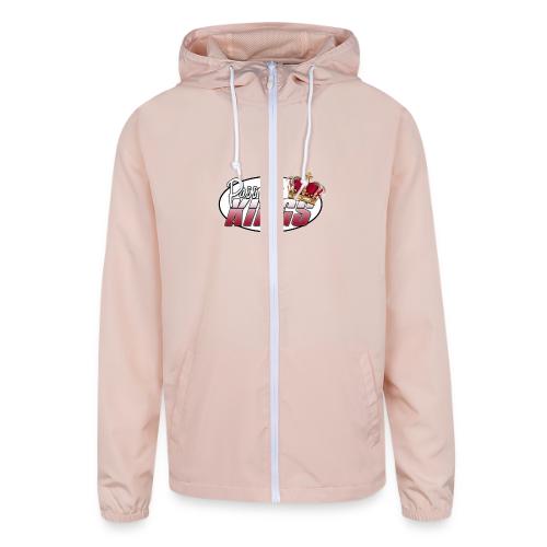 Passportkings white shirt design - Unisex Lightweight Windbreaker Jacket