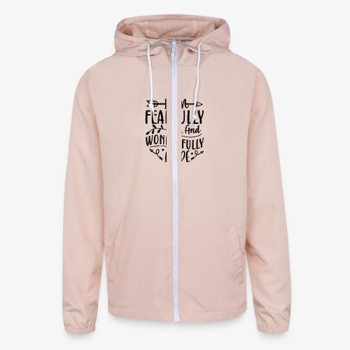 I Am Fearfully and Wonderfully Made Psalm - Unisex Lightweight Windbreaker Jacket