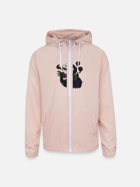 The Grim Reapersaur - Unisex Lightweight Windbreaker Jacket - blush pink