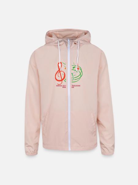 Music feelings - Unisex Lightweight Windbreaker Jacket - blush pink