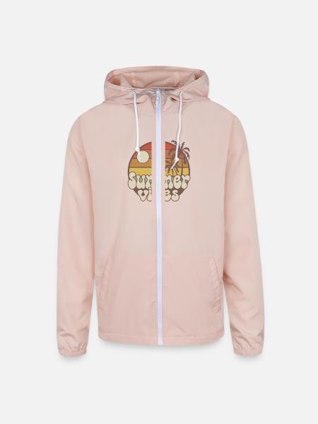 summer vibes - Unisex Lightweight Windbreaker Jacket - blush pink