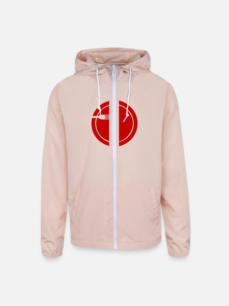 plate with fork | vectorgraphic - Unisex Lightweight Windbreaker Jacket - blush pink