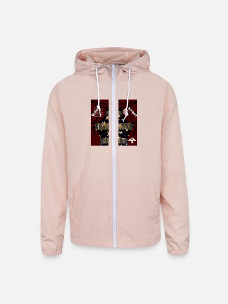 The Dream Screen - Unisex Lightweight Windbreaker Jacket - blush pink