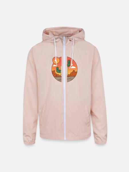 Nature Wanted Sock - Unisex Lightweight Windbreaker Jacket - blush pink 