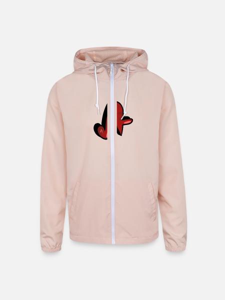 A (Red Camo) - Unisex Lightweight Windbreaker Jacket - blush pink 