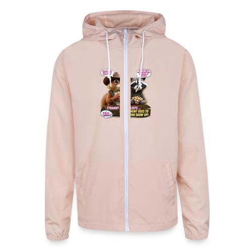 Freedom Squirrel and Raccoon - Unisex Lightweight Windbreaker Jacket