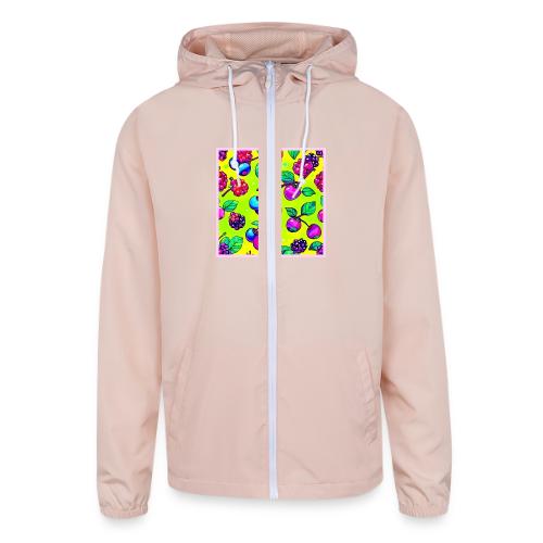 Bright Berry Fruit Pattern - Unisex Lightweight Windbreaker Jacket