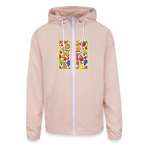 Vibrant Fruit Pattern - Unisex Lightweight Windbreaker Jacket