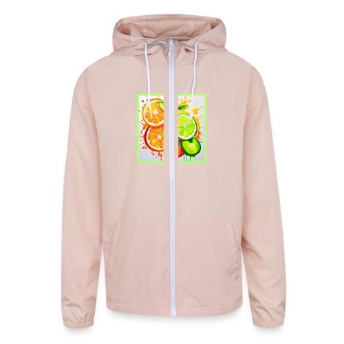 Neon Chaos Liquid Color Explosion - Unisex Lightweight Windbreaker Jacket