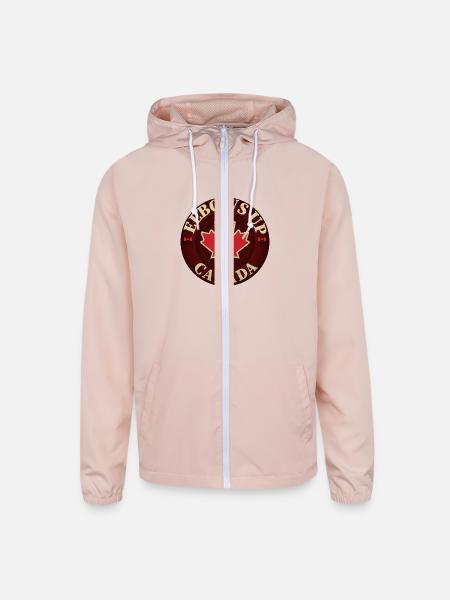 Pins Elbows up - EST. 1867 - Unisex Lightweight Windbreaker Jacket - blush pink  - Front