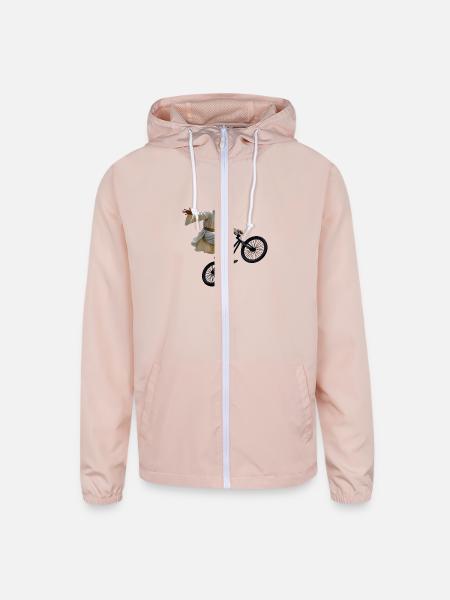 BMX Jesus - Unisex Lightweight Windbreaker Jacket - blush pink